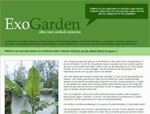 Tablet Screenshot of exogarden.nl